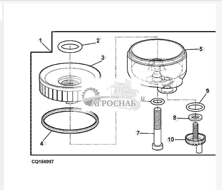FUEL FILTER  SEDIMENT BOWL 